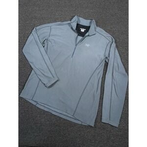 Arc'teryx Delta LT Half Zip Pullover Men's XL Gray Waffle Knit Gorpcore Outdoors